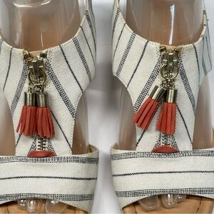 Dr. Scholl’s x Anthropologie Striped Nautical Sandals 8